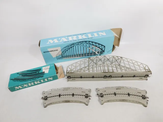 DQ759-3 #6x Märklin H0 Sheet Metal Bridge etc M Track 7161 7162 7163 7167 4x Box 3