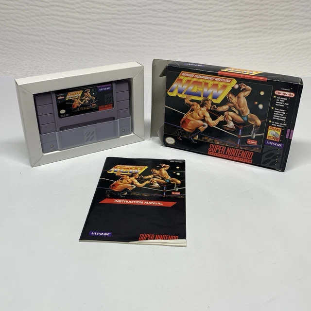 NCW NATSUME CHAMPIONSHIP Wrestling Super Nintendo SNES 1994