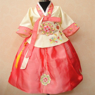 Abito da principessa coreana per bambini ricamato costumi cinesi performance Hanbok