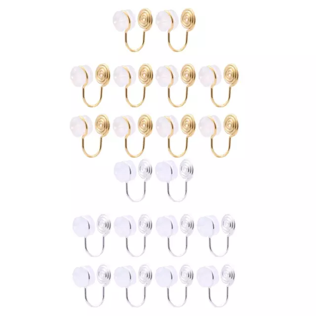 10 Stück nicht durchbohrte Ohrclips Konverter Ohrring Komponente für Unisex