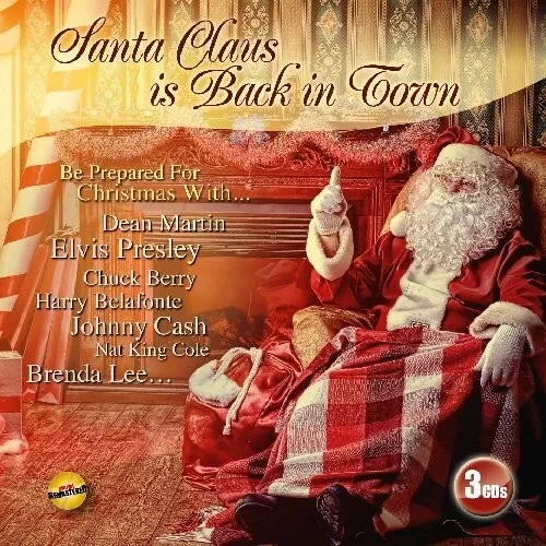 Dave King/The Drivters/Chuck Berry/+ - Santa Claus Is Back In Town 3 Cd Pop Neuf