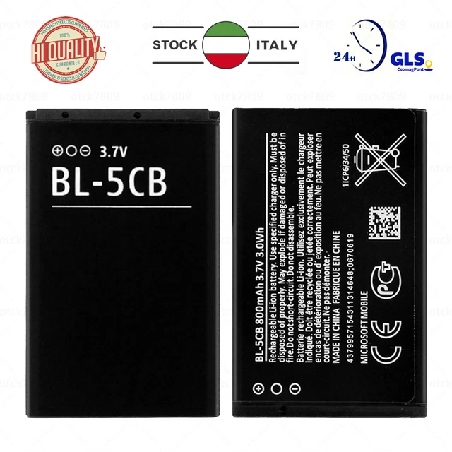 AccuCell Batteria Agli Ioni Di Litio Per Nokia 3110 Evolve – Compatibile Con BL-5C, BL-5CA, 700-800 MAh, 3.6V