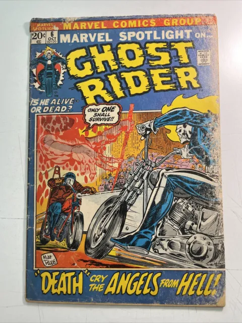 Marvel Spotlight #6 Ghost Rider 2nd Appearance 1972 Low Grade