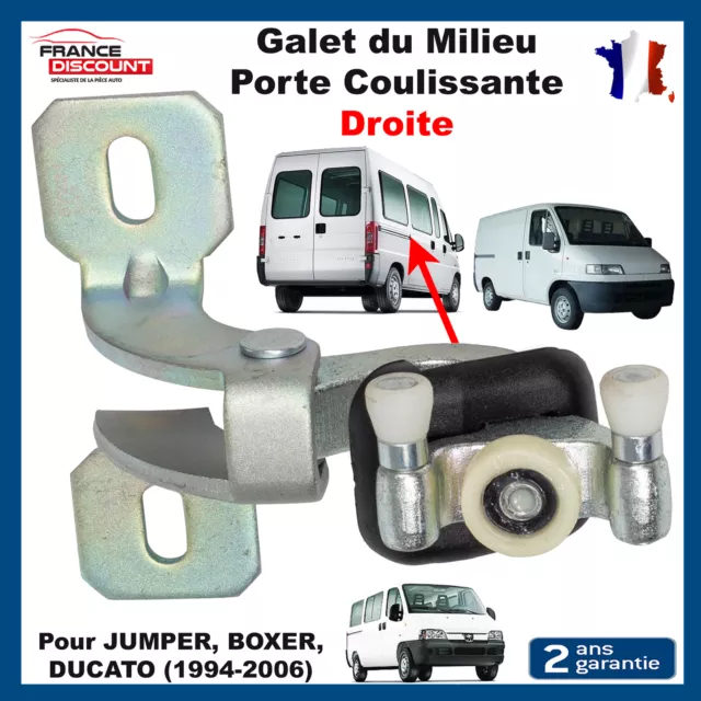 Galet Haut Guide Porte Latérale Droite Compatible Citroen Jumper