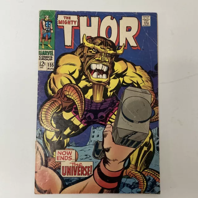 The Mighty Thor Comic Volume 1 Book 155 August 1968