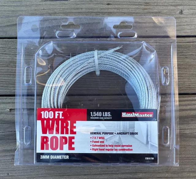 Haul Master 1,540 Lbs. Cap. Wire Rope