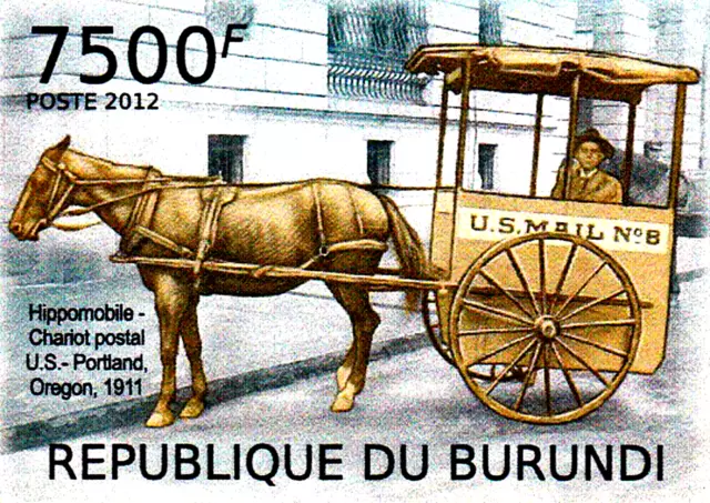 Ungezähnt MNH Kutsche Pferd Tier Post US Mail Usa Portland Oldtimer / 1500