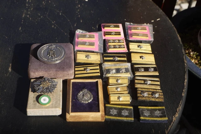 SHOWA ERA JAPAN Fire Department Medals Badges Rank Pins Lot of 26 ...