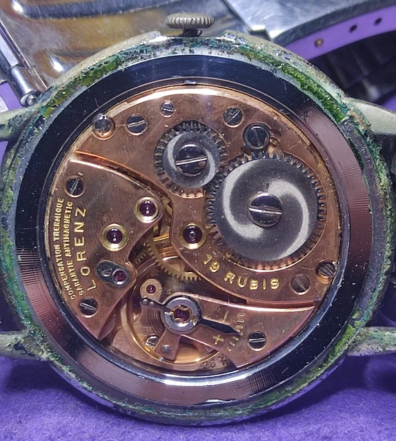 OROLOGIO MISSIL DAYDATE 17 Rubis In Acciaio Inox A Carica Manuale - Foto 2