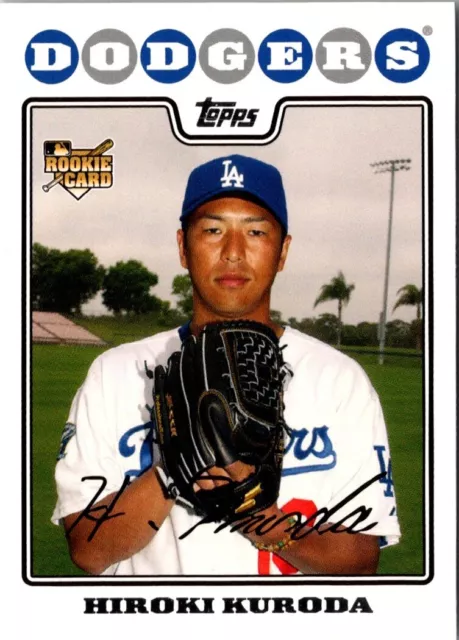 2008 TOPPS HIROKI Kuroda #531 Los Angeles Dodgers carte de baseball EUR ...