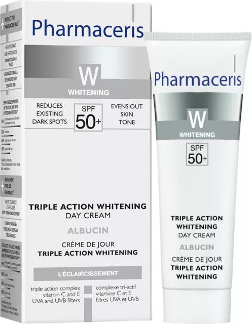Pharmaceris / W / Albucin / Day Cream / SPF50+ / 30ml / Vitamin E / Vitamin C