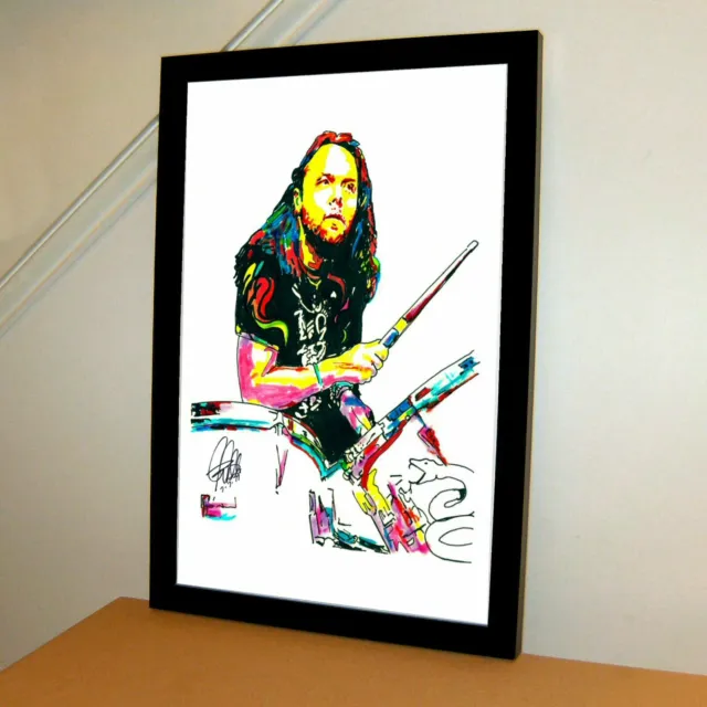 Lars Ulrich Metallica Drums Heavy Metal Music Poster Print Wall Art 11x17
