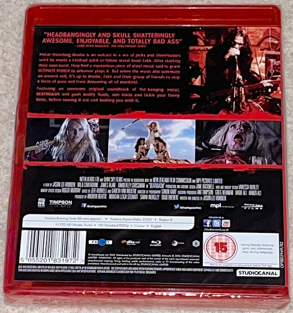 JASON HOWDEN DEATHGASM Horror REGION B BLU RAY New & Sealed LTD TO 1000 ...
