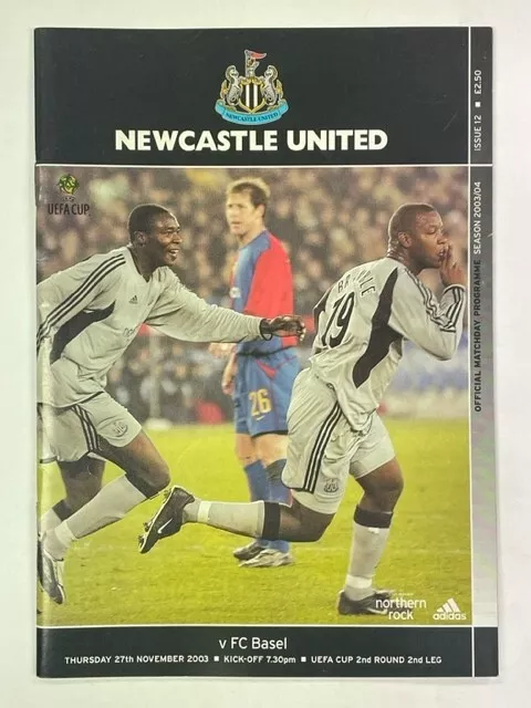 2003/04 Newcastle United V Fc Basel 27-11-2003 Uefa Cup 2Nd Round 2Nd Leg