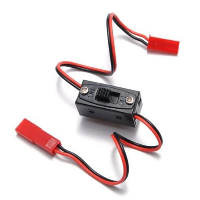 UNIVERSAL TWO WIRE ON OFF Switch With JST Plug Male Female For RC Model ...