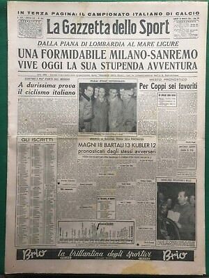 LA GAZZETTA DELLO SPORT 8/3/1951 Marzo HOCKEY SU GHIACCIO ROMANA CALLIGARIS 