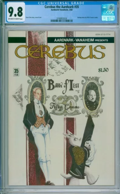 CEREBUS THE AARDVARK 35 CGC 9.8 RARE 1of3 Dave Sim NEWCASE AardvarkVanaheim 1982