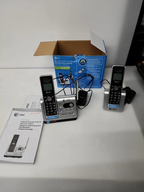 AT&T TL92278 DECT 6.0 Digital Bluetooth Cordless Answering System Complete
