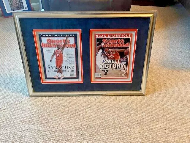 Syracuse Orange/Carmelo Anthony Professional Framed SI NCAA National Champs