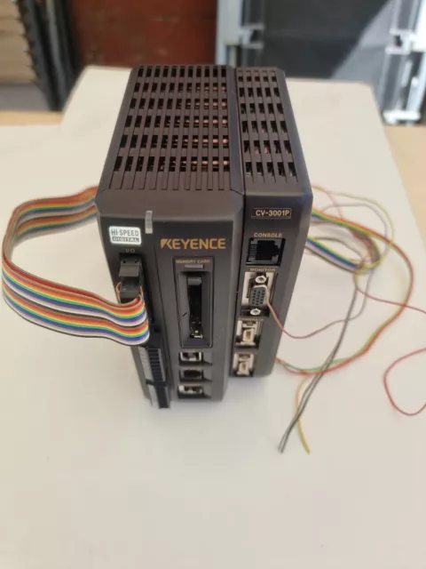 Keyence CV-3001P Vision System Controller with used I/O Connector Ribbon