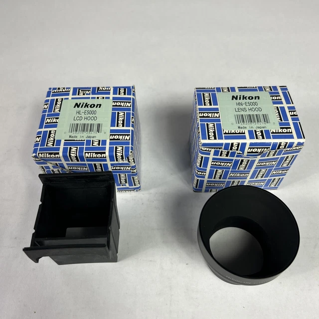 Lote - Campana LCD Nikon (HL-E5000) y Campana para Lente (HN-E5000) para Cámara Coolpix 5000