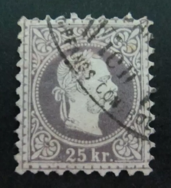 Briefmarken Österreich Kaiserreich 1867  Kaiser Franz Joseph Mi. 40 gestempelt