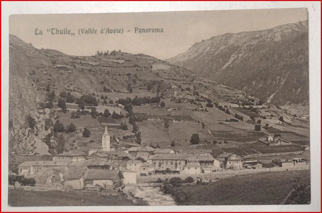 Cartolina - Porta Littoria ( La Thuile ) - Panorama - 1945