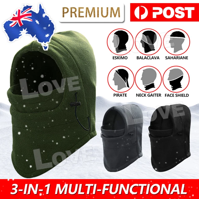 Cozy Thermal Balaclava Winter Face Mask - Fleece Lined Ski Hood For Cold Weather