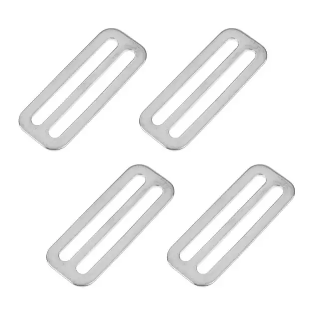 4 Pieces Scuba Diving 2 inch Weight Belt Slide Stainless Steel Stopper Keeper