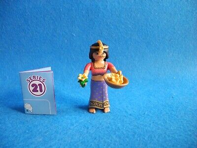 Playmobil Figures series 21 mujer hindú con sari y anillo de nariz cesta   70733