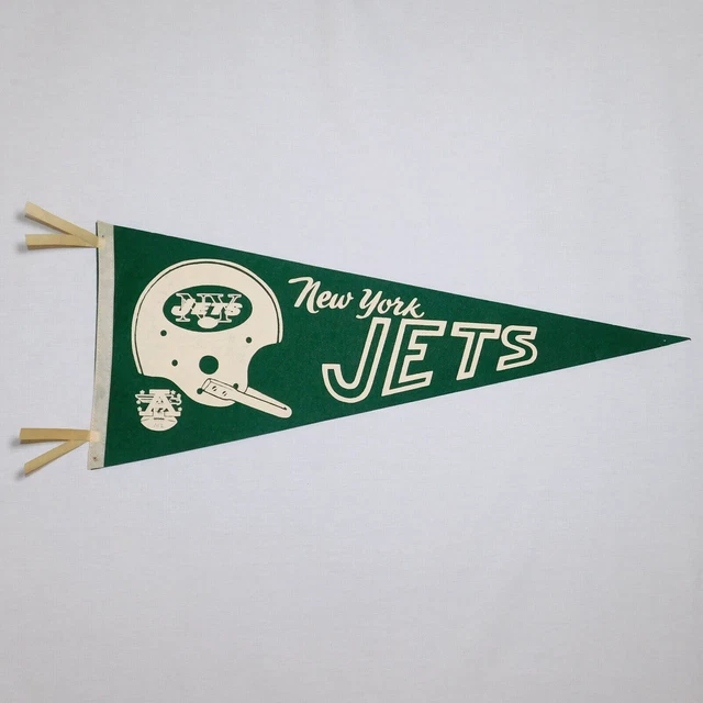VINTAGE 1960S NEW YORK JETS One Bar Helmet Full Size AFL Football