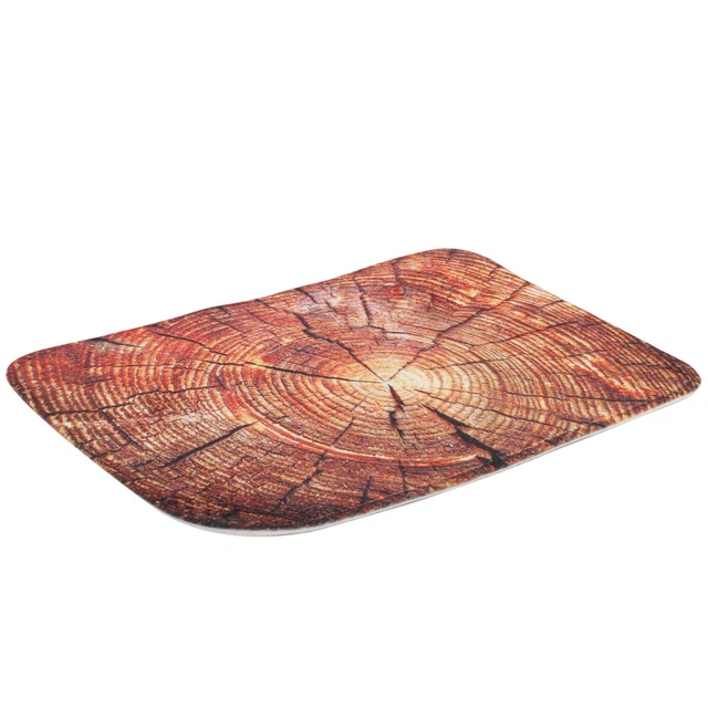 Abyssaly Carta Adesiva per Mobili Legno, Pellicola Adesiva per Mobili Rovere Marrone Scuro, Carta da Parati PVC Rivestimento per Decorare Cucina