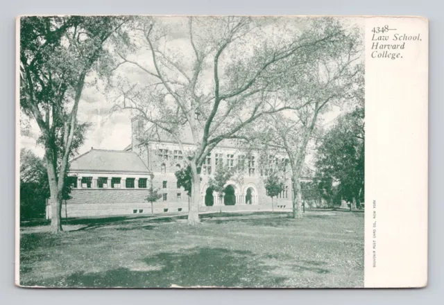 Postcard Harvard College Law School Cambridge Massachusetts MA, Antique D9