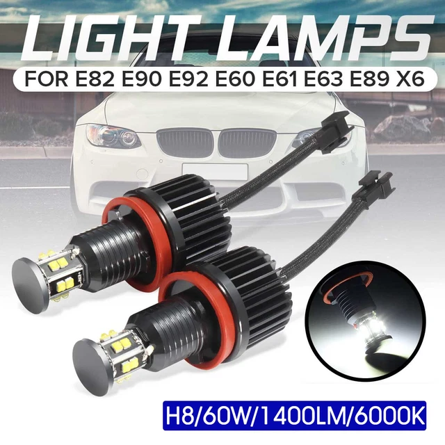 2x120 W H8 LED anelli luce di posizione per BMW E60/61/71/70/82 LCI E90/91/93 occhi d'angelo