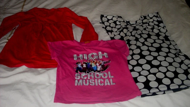 Girls clothes bundle, 2 Next tops,1 George T shirt. Age 6-7yrs. VG