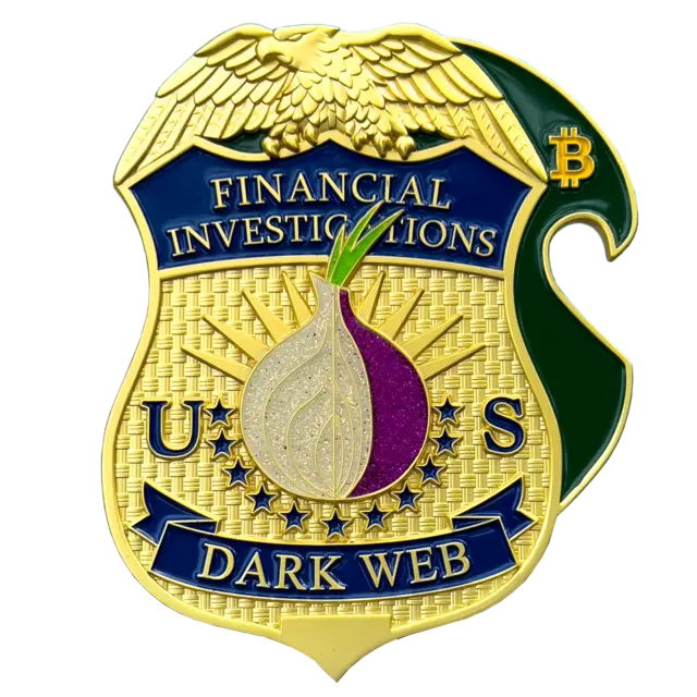 BL1-02 HSI FBI CIA DEA Financial Crimes Investigations Dark Web Challenge Coin B