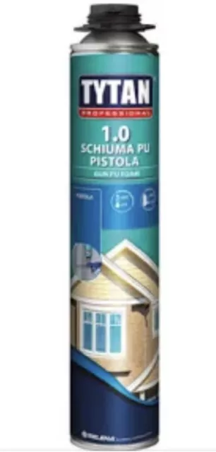 Schiuma Poliuretanica 1.0 Tytan Per Pistola Isolante Sigillante Edilizia 750 Ml