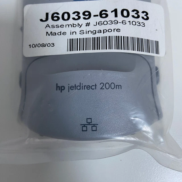 HP HEWLETT PACKARD 200M Jetdirect Karte Druckserver J6039 J6039C 5.