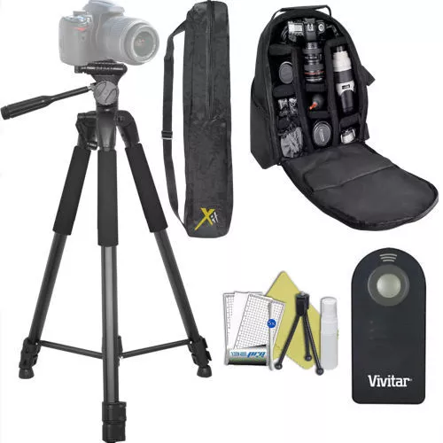 82" Pro Heavy Duty Tripod + Padded Backpack For Nikon Coolpix P900 Nikon P1000
