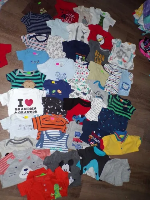 Infant Boys  Size 0- 3 Months Awesome Lot of Summer Mixed Clothes-Gently Worn!