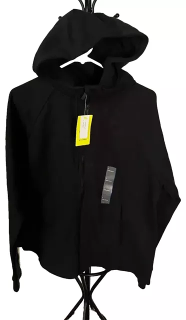 All In Motion Women's Black Full Zip Hoodie Sweatshirt. Size Large with Pockets.