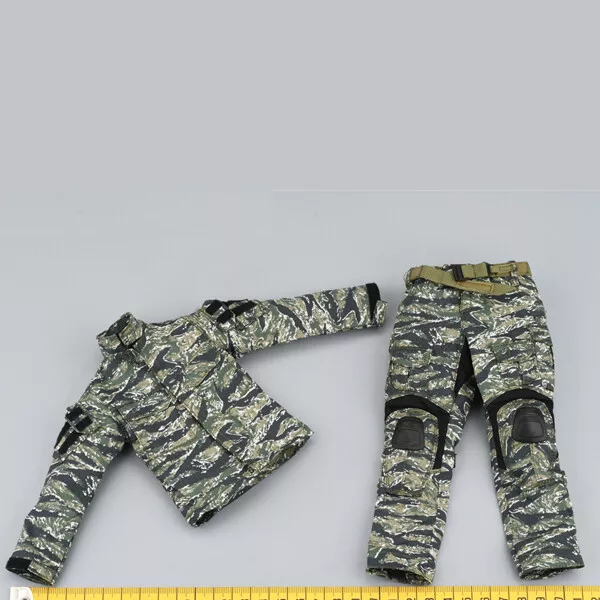 1/6 Female combat camo clothes top Pants A for phicen hot toys 12 figure  ❶USA❶