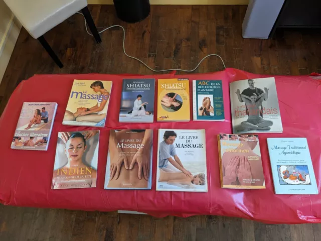 1 lot de 11 livres de massage