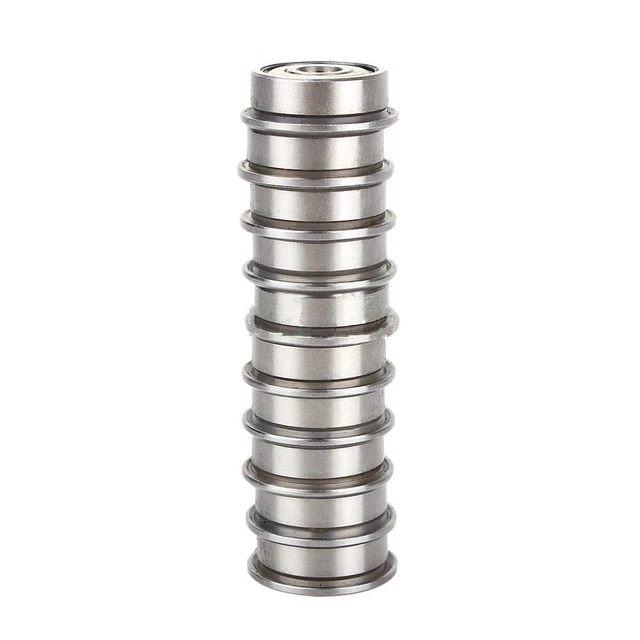5PCS F624ZZ (4x13x5mm) Miniature Metal Shielded (Flanged) PRECISION Ball Bearing