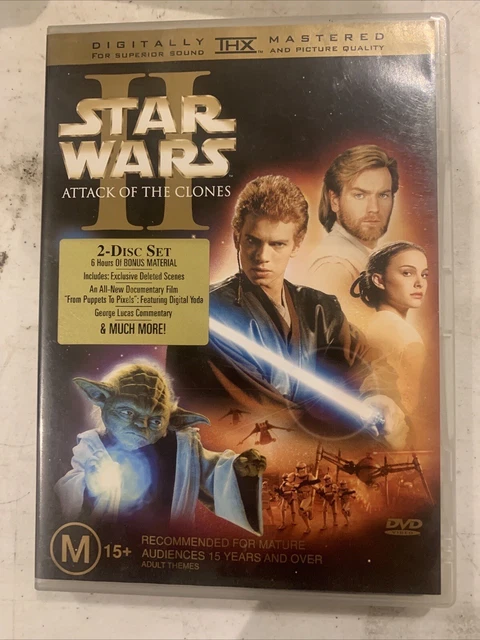 Star Wars - Episode II - Attack Of The Clones  (DVD, 2001) Regions 4