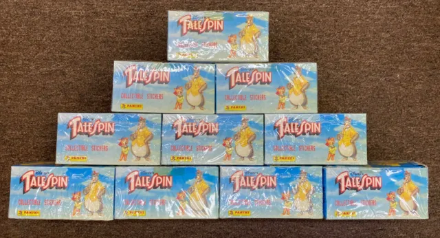 PANINI TaleSpin 100-Pack Sticker Box FACTORY SEALED LOT OF 10 BOXES!