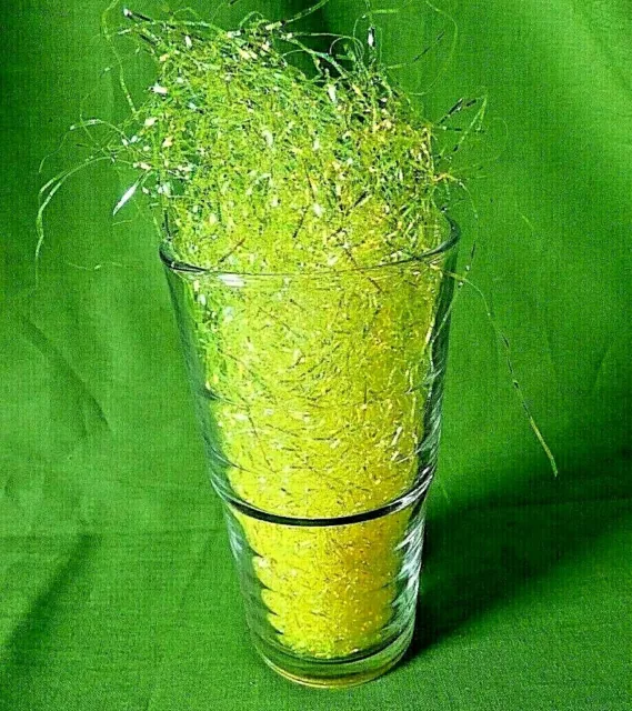 (390,--€/kg) 5 g Deko Glitzer-Gras GELB-irisierend : Basteln, Verpacken, Deko