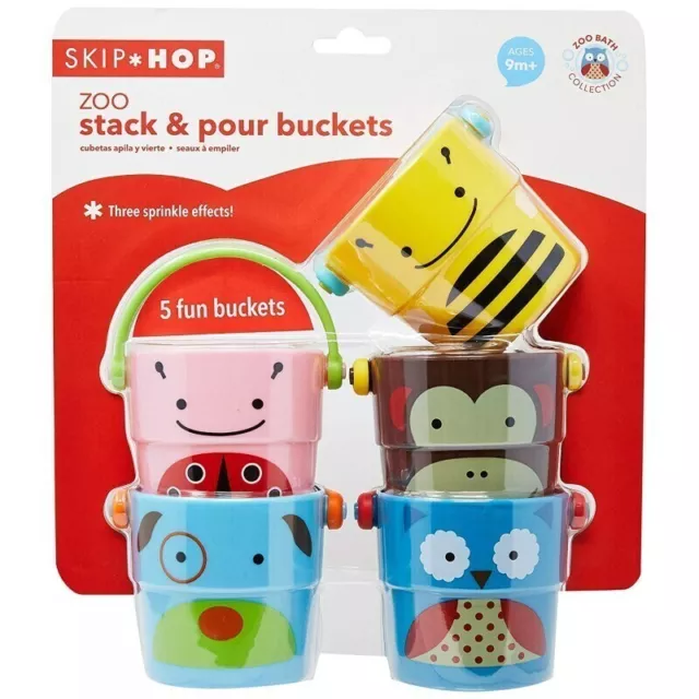 Skip Hop Zoo Stack and Pour Buckets Brand New Sealed