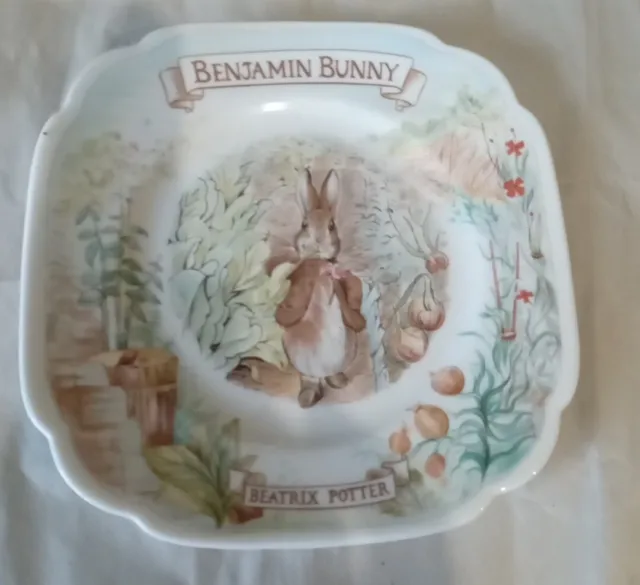 Royal Albert The World of Beatrix Potter Benjamin Bunny Plate Bone China 1986