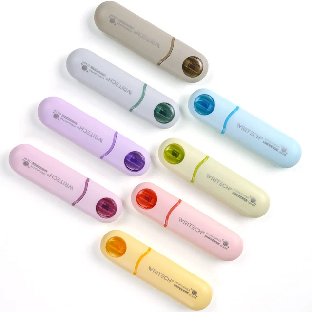Aesthetic Chisel Tip Highlighters: Assorted Pastel Colors Cute Marker